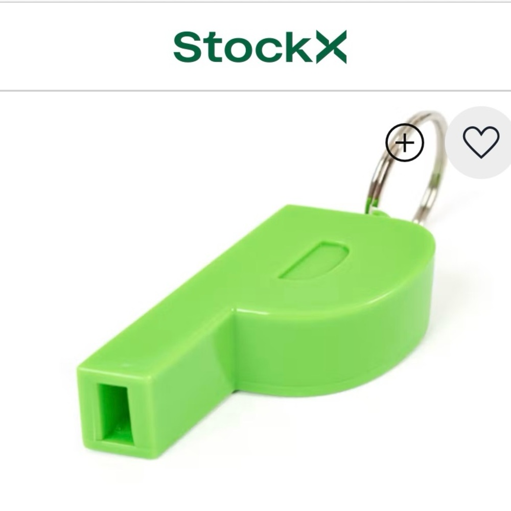 Palace P Green Whistle Keychain